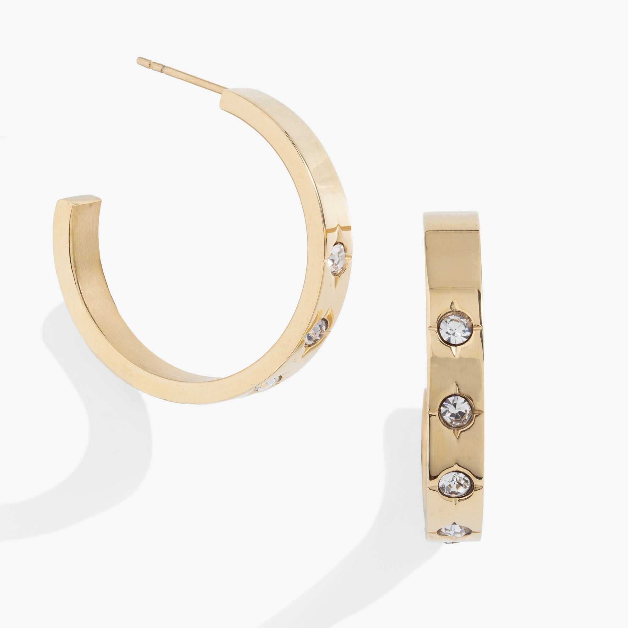 Crystal Accent Hoop, Earrings, $ 24.90, A Moment Of Now™
