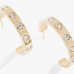 Crystal Accent Hoop, Earrings, $ 24.90, A Moment Of Now™