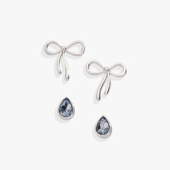 Bow & Teardrop Stud Earring Set, Earrings, $ 44.00, A Moment Of Now™