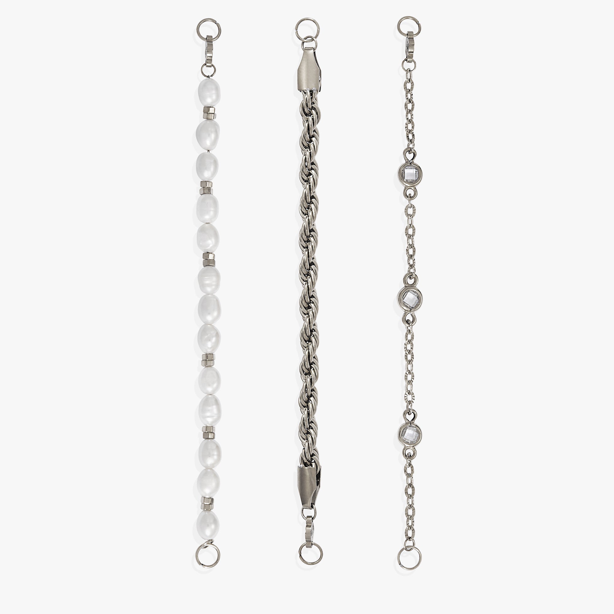 Crystal + Pearl Stranded™ Bracelet Set, Bracelets, $ 78.00, A Moment Of Now™