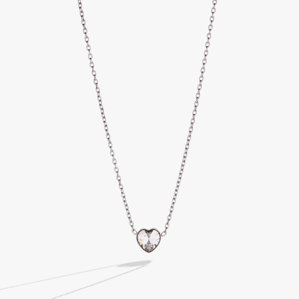 Crystal Heart Pendant Necklace, Necklaces, $ 23.90, A Moment Of Now™