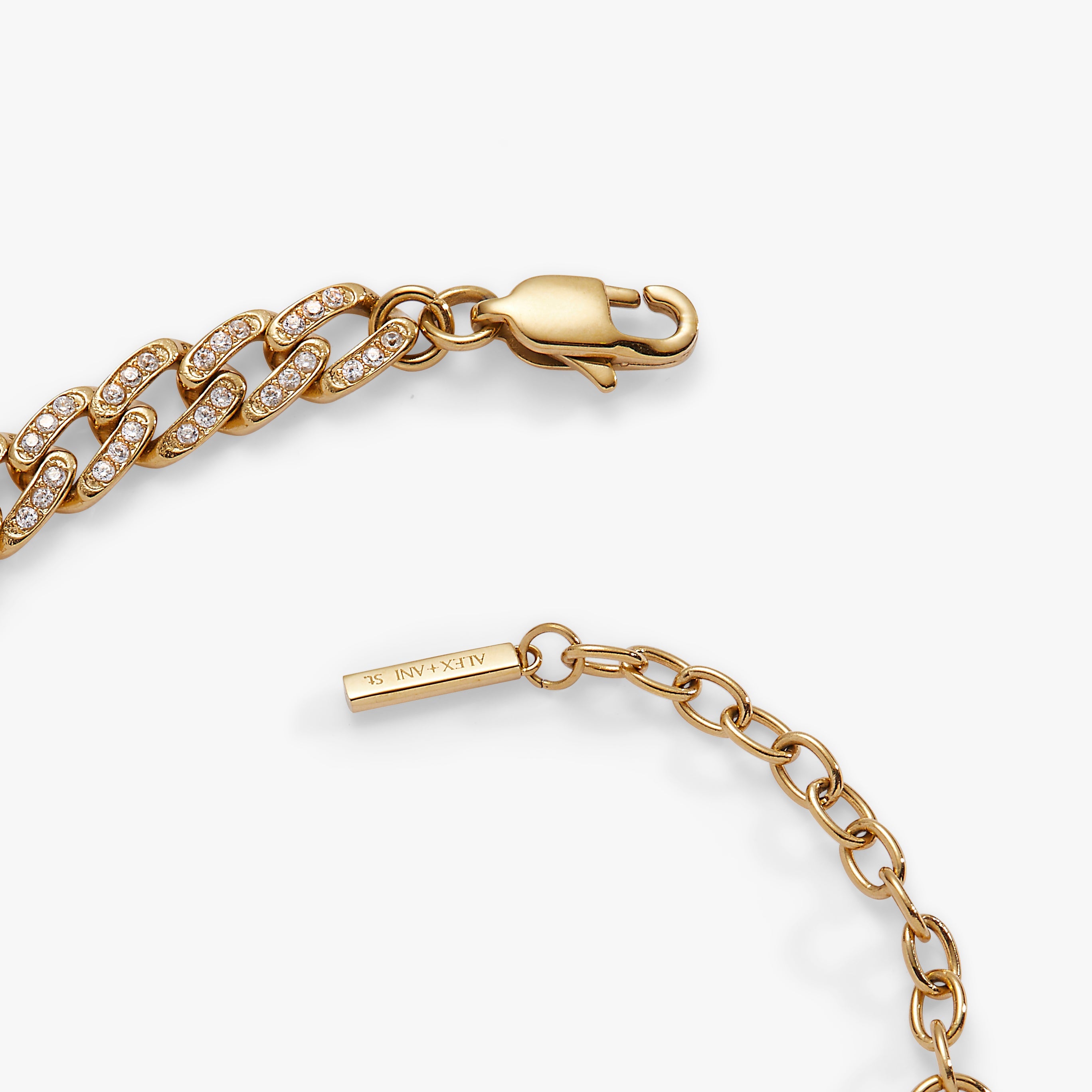 Crystal Pave Curb Chain Bracelet, Bracelets, $ 98.00, A Moment Of Now™