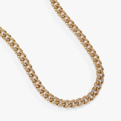 Crystal Pave Curb Chain Necklace, Necklaces, $ 98.90, A Moment Of Now™