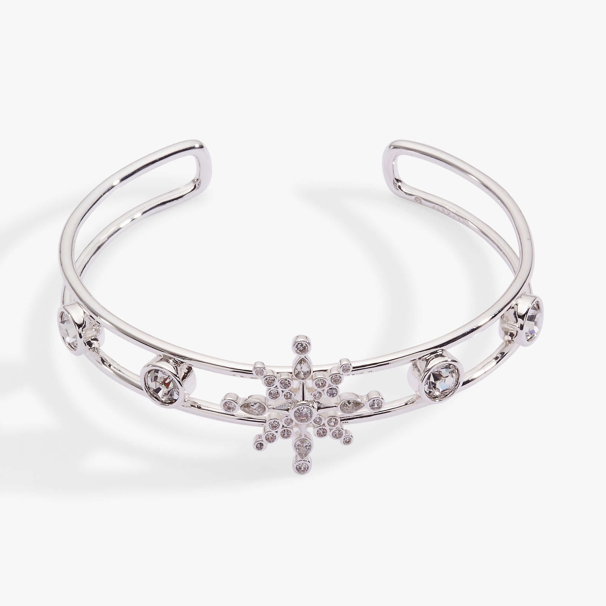 Crystal Snowflake Cuff Bracelet, Bracelets, $ 48.00, A Moment Of Now™