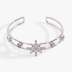 Crystal Snowflake Cuff Bracelet, Bracelets, $ 48.00, A Moment Of Now™