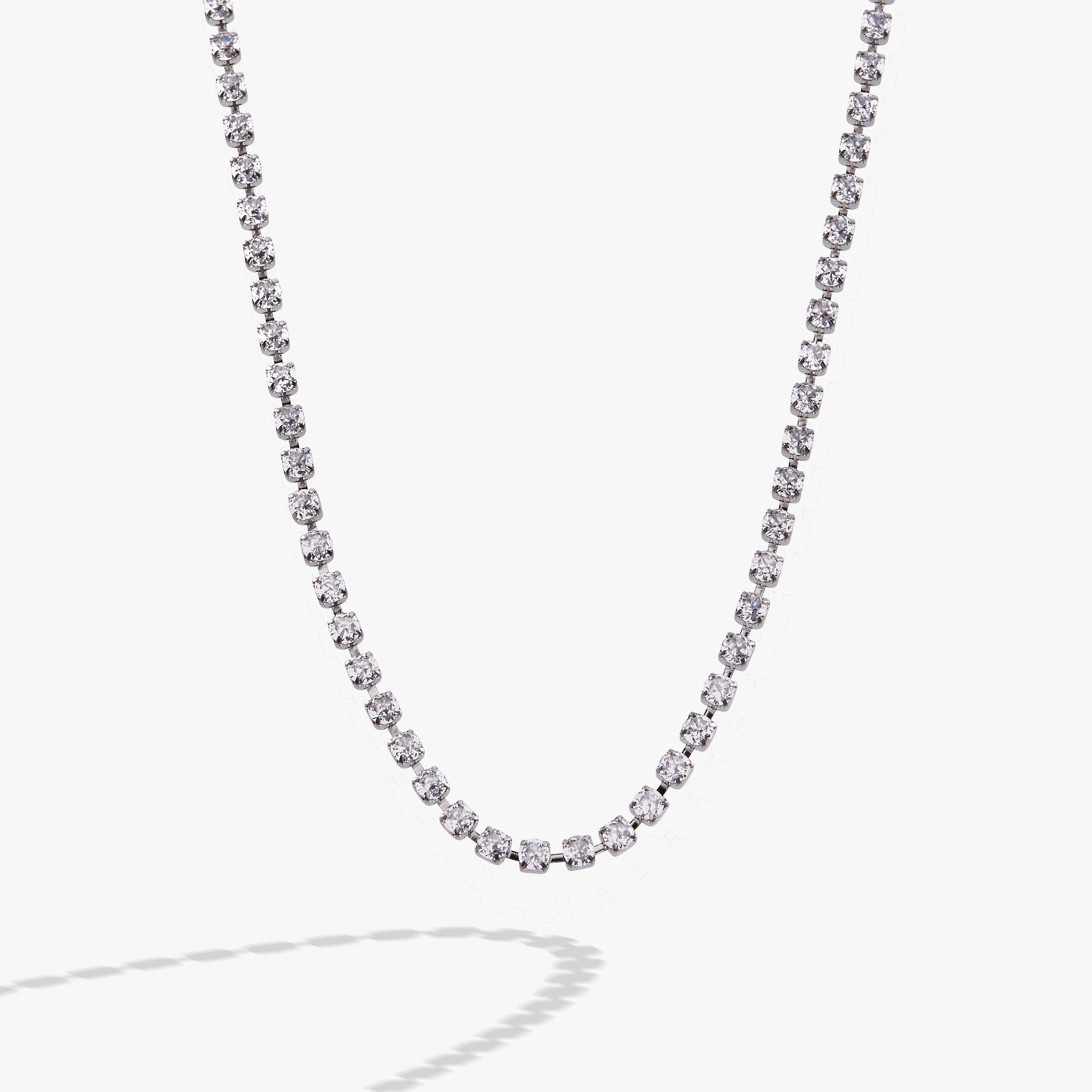 Crystal Tennis Chain Necklace, Necklaces, $ 23.90, A Moment Of Now™