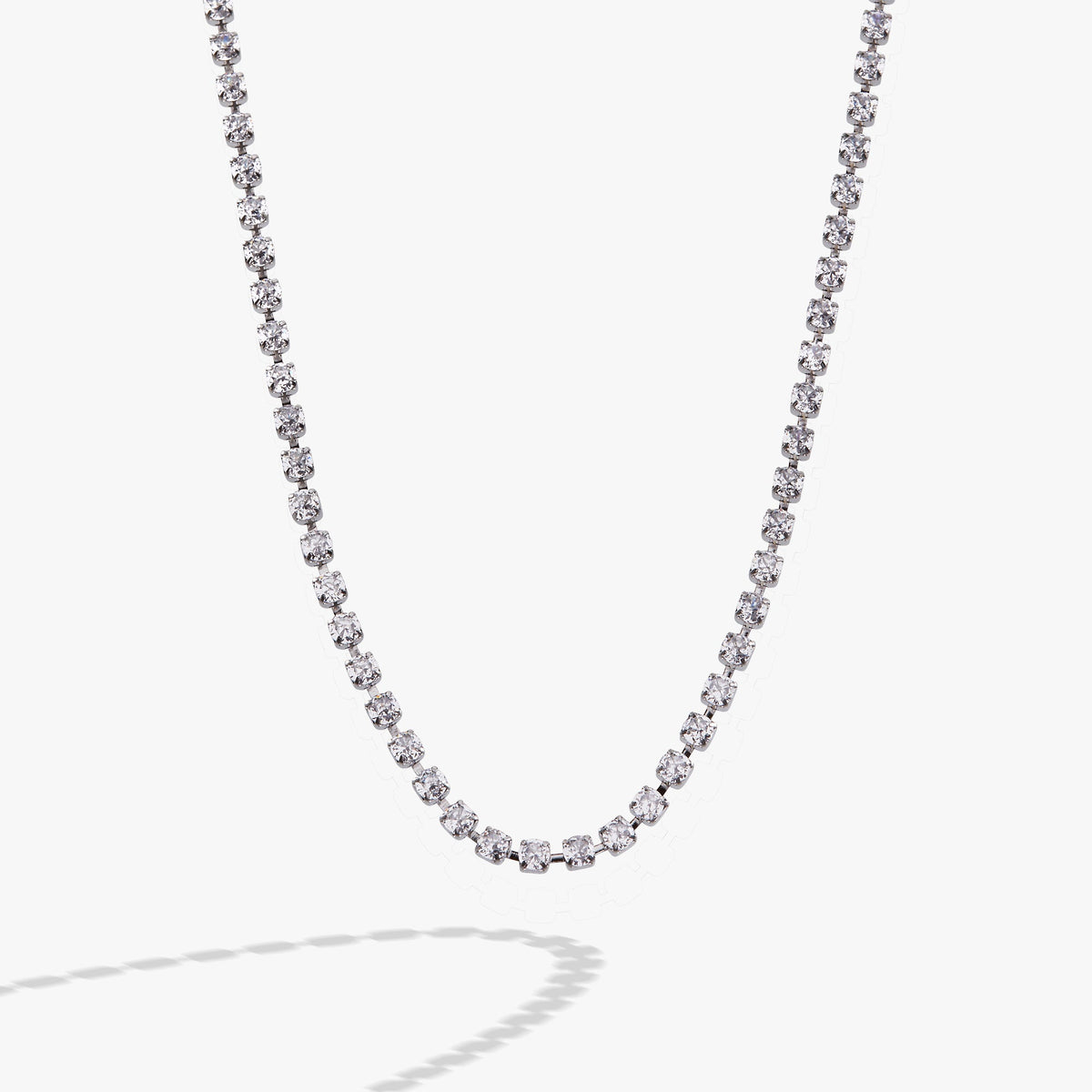Crystal Tennis Chain Necklace, Necklaces, $ 23.90, A Moment Of Now™