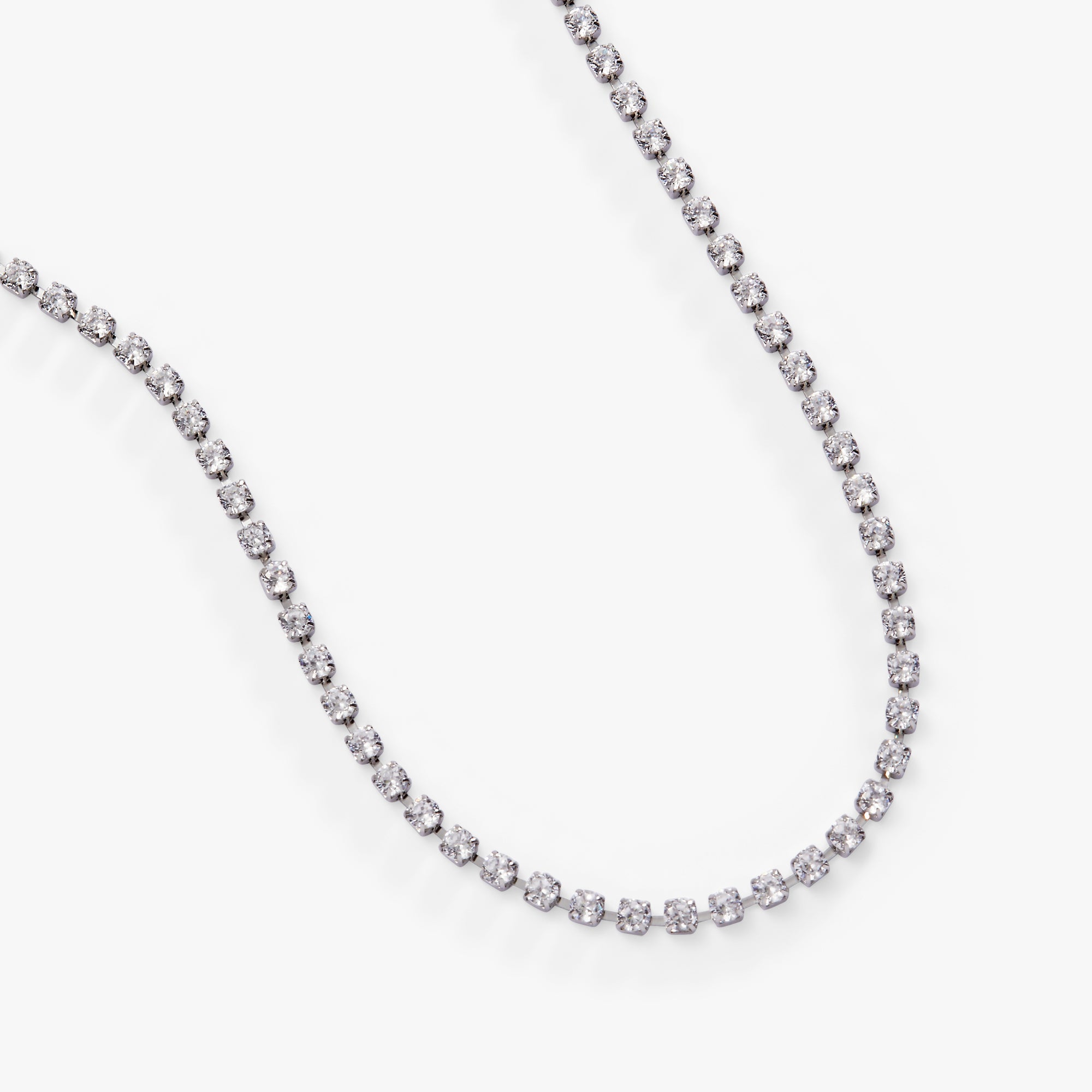 Crystal Tennis Chain Necklace, Necklaces, $ 23.90, A Moment Of Now™
