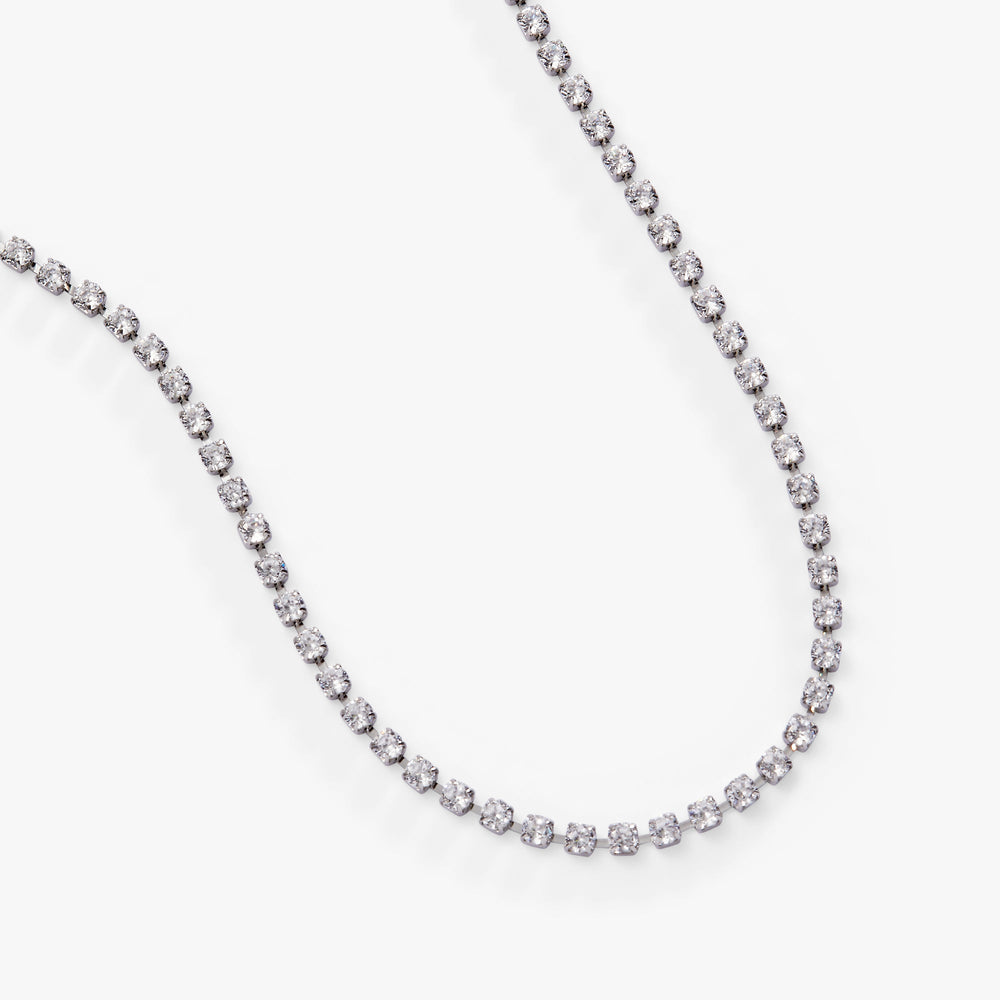 Crystal Tennis Chain Necklace, Necklaces, $ 23.90, A Moment Of Now™