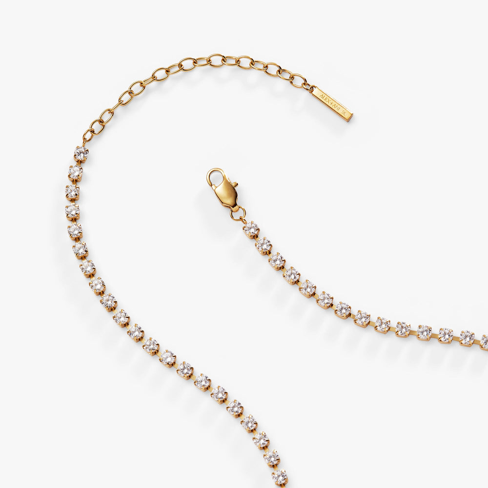 Crystal Tennis Chain Necklace, Necklaces, $ 23.90, A Moment Of Now™