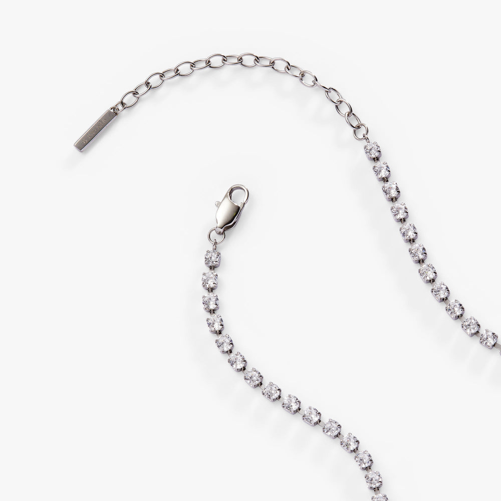 Crystal Tennis Chain Necklace, Necklaces, $ 23.90, A Moment Of Now™