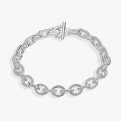 Delicate Oval Link Crystal Chain Toggle Bracelet, Bracelets, $ 23.90, A Moment Of Now™