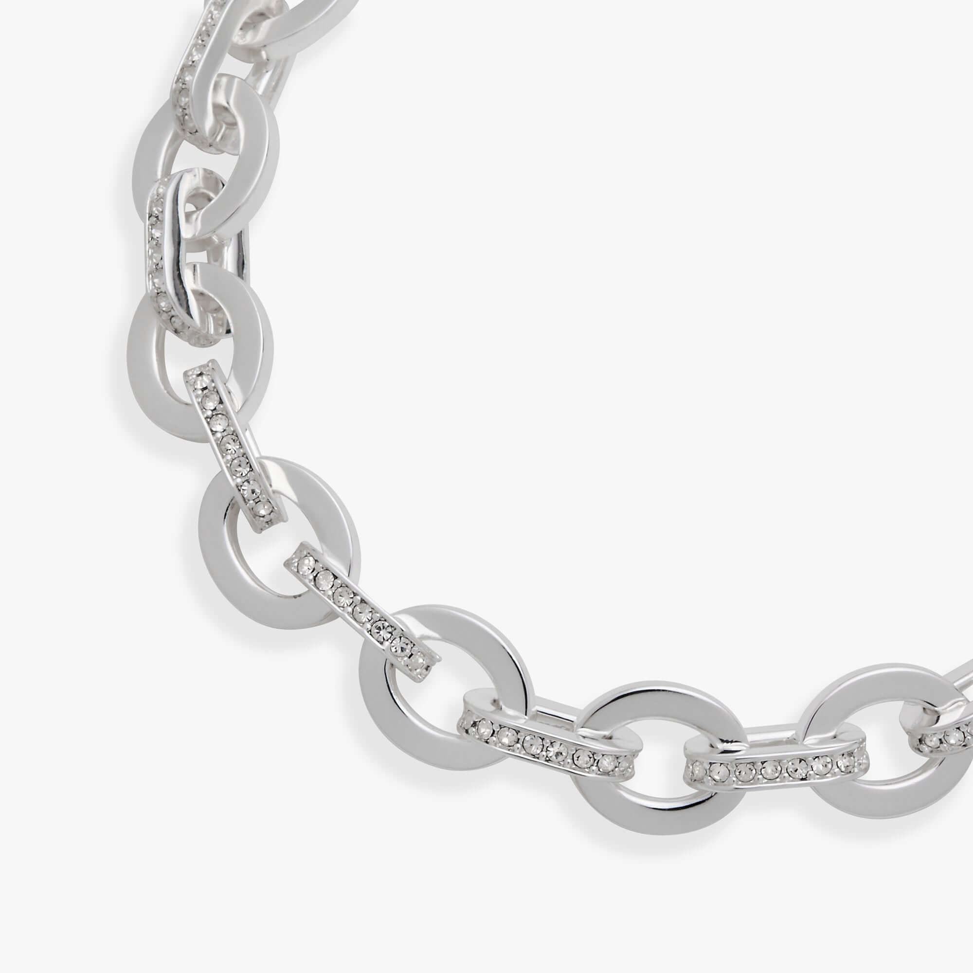 Delicate Oval Link Crystal Chain Toggle Bracelet, Bracelets, $ 23.90, A Moment Of Now™