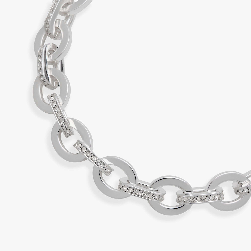 Delicate Oval Link Crystal Chain Toggle Bracelet, Bracelets, $ 23.90, A Moment Of Now™