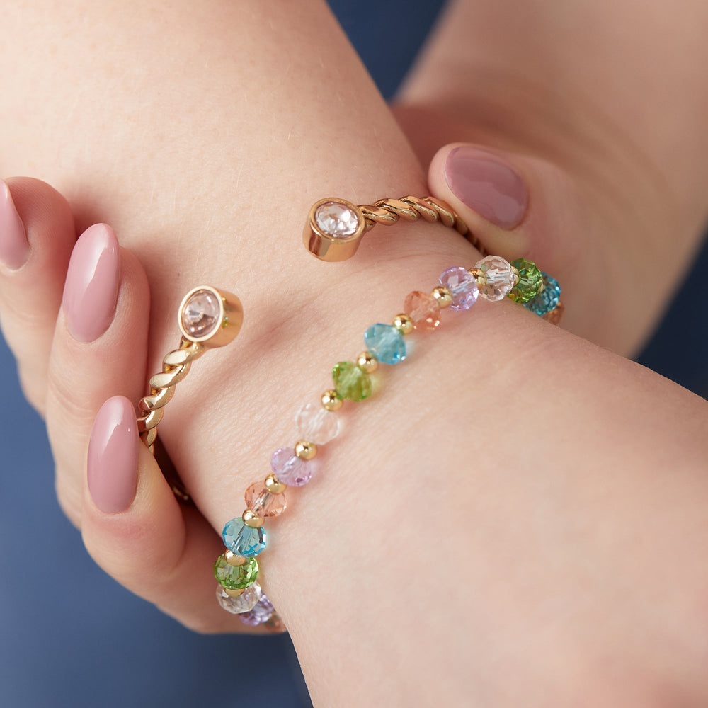 Twisted Crystal Cuff, Bracelets, $ 16.90, A Moment Of Now™