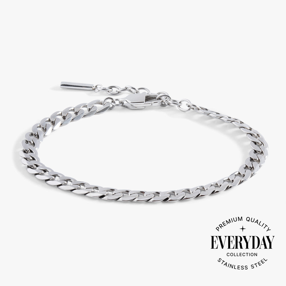 Everyday Flat Curb Chain Bracelet, Bracelets, $ 28.00, A Moment Of Now™