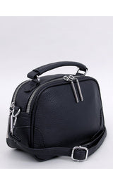 Black Top Handle Satchel Crossbody Bag