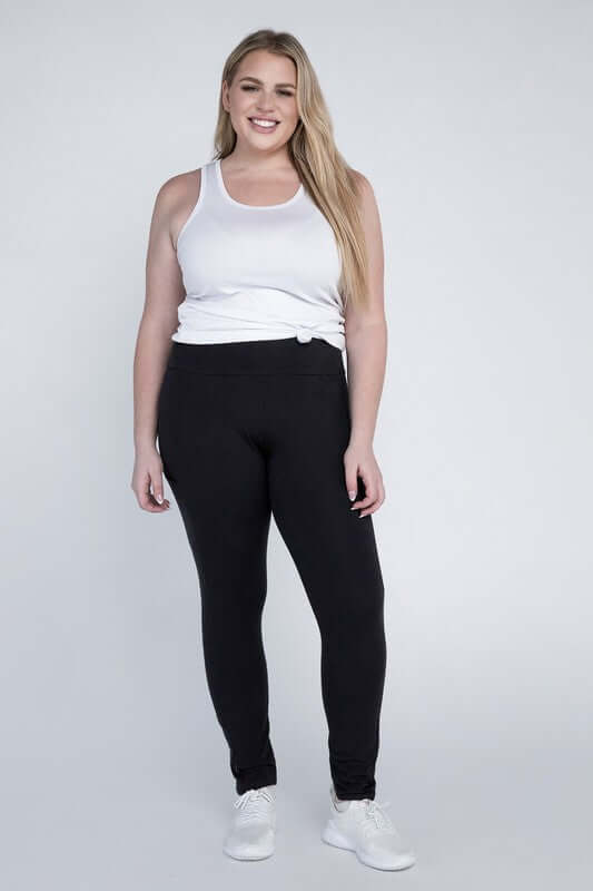 Shop Plus Size Everyday Leggings with Pockets For Women | Boutique Clothing, Leggings, USA Boutique