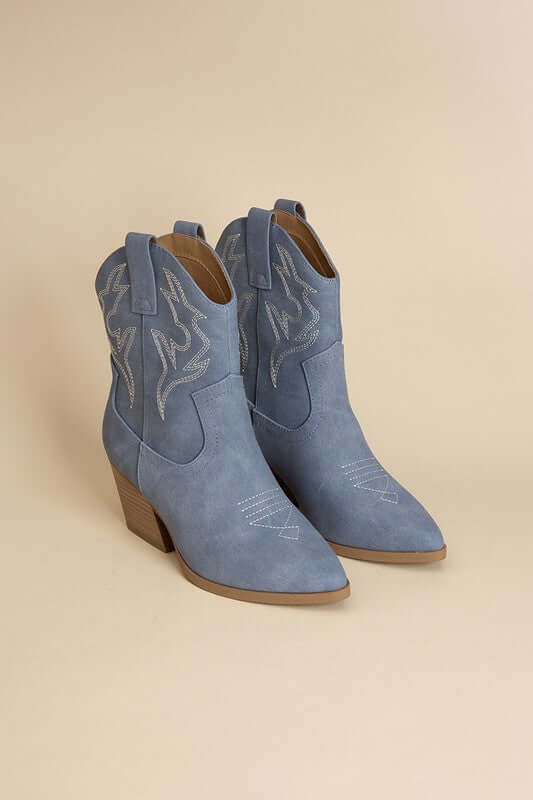 Blazing-S Western Cowgirl Embroidery Ankle Boots, Fortune Dynamic, $ 56.95