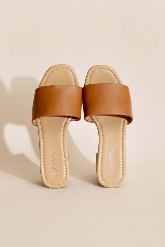 LAUREN-1 Slides Mules Heels, Top Guy Footwear, $ 30.95