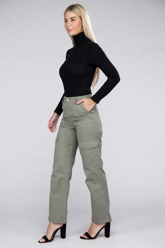 Shop Everyday Wear Elastic-Waist Cargo Pants For Women | Boutique Clothing, Pants, USA Boutique