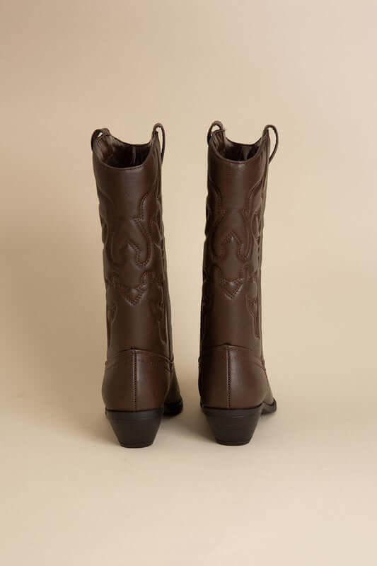 Rerun Western Cowgirl Embroidery Boots