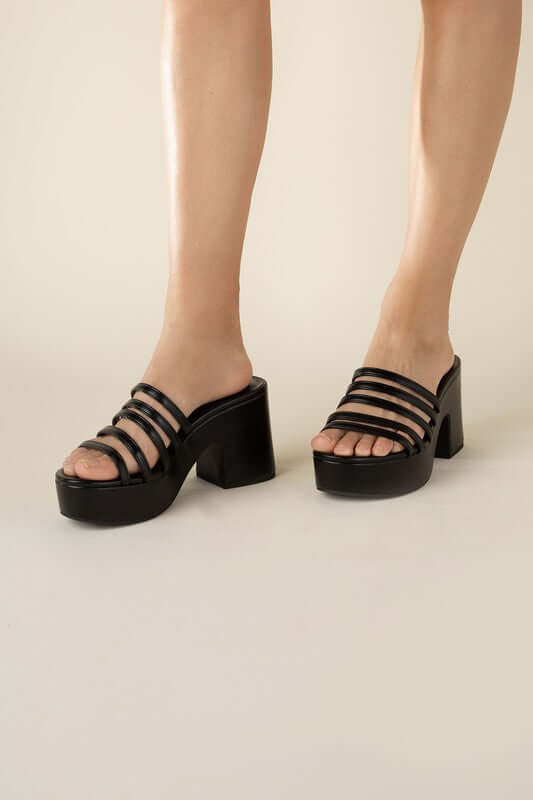 HOLME-S Platform Mule Slides, Fortune Dynamic, $ 45.00