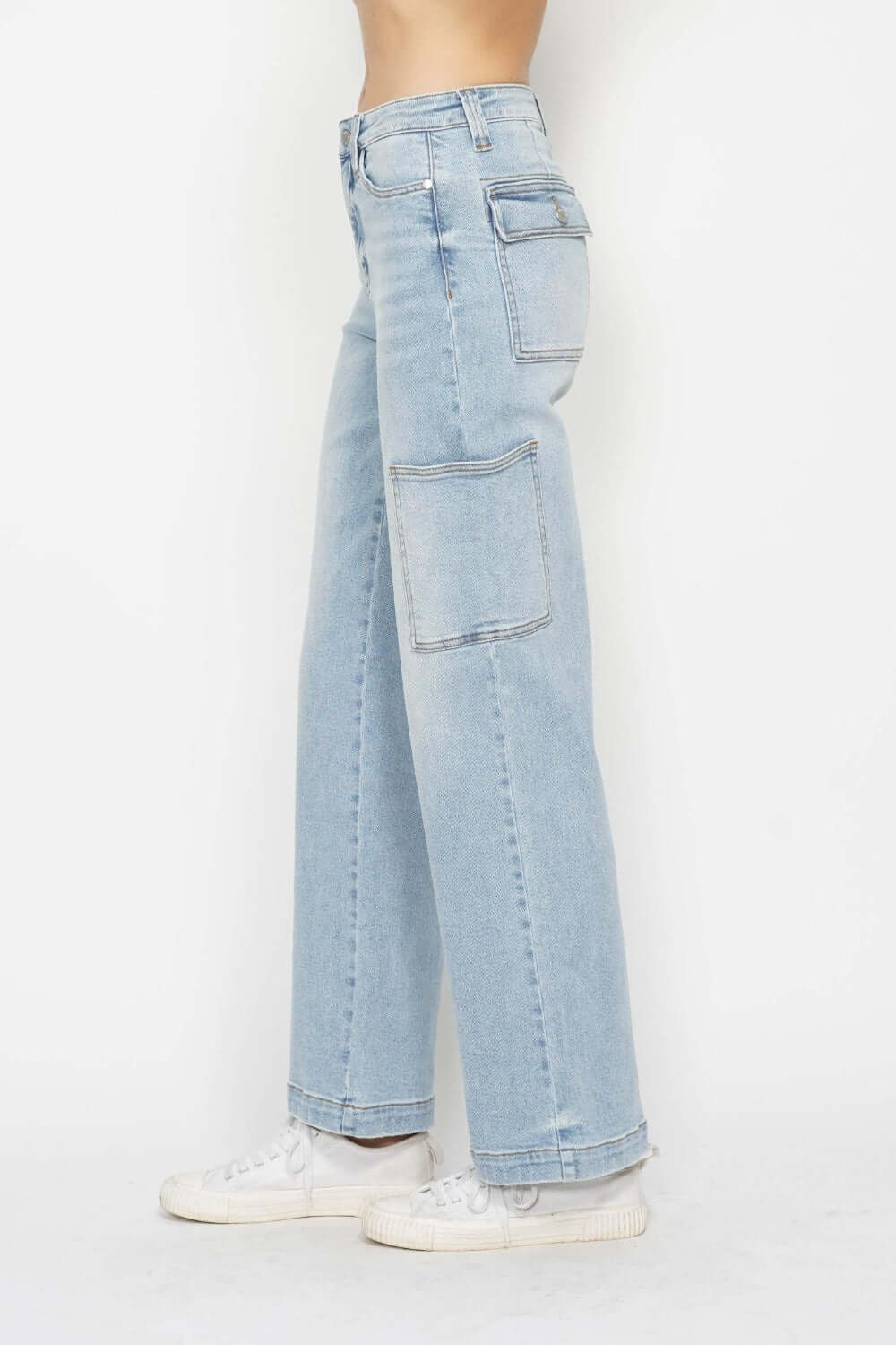 Judy Blue High Waist Straight Cargo Jeans, Judy Blue, $ 79.00