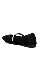 Shop Sassie Pearl Embellished Ballerina Flats | Shop Women's Footwear, Ballet Flats, USA Boutique