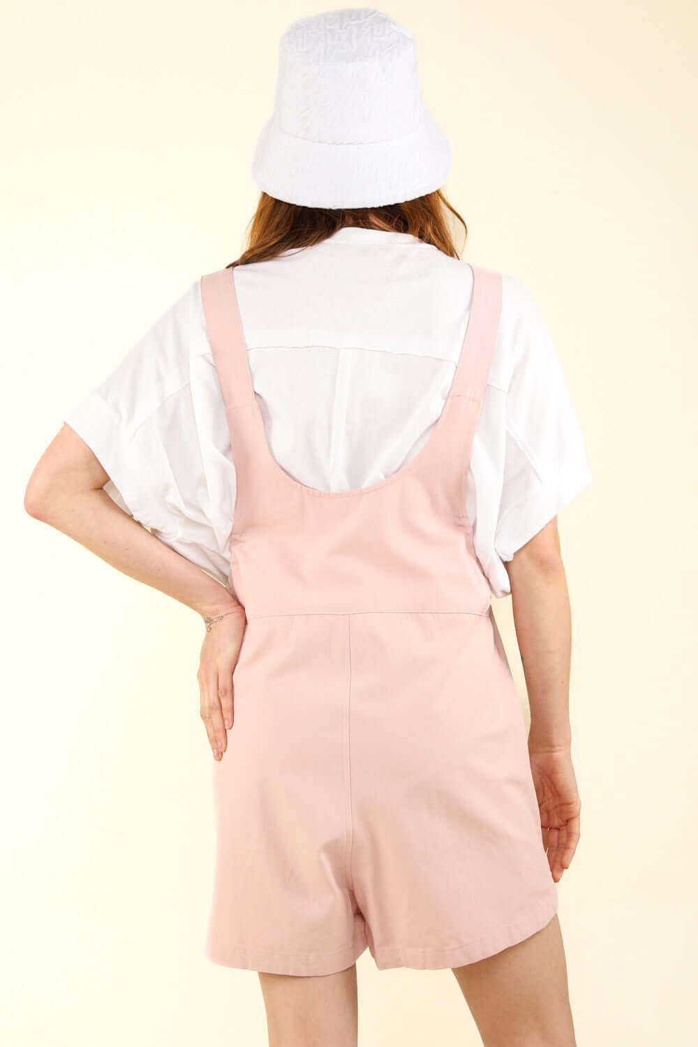 Pink Adjustable Waist Suspender Overalls with Pockets, Overalls, $ 39.00, A Moment Of Now™