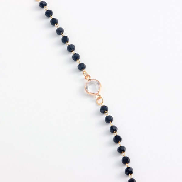 Serenity Black Gold Long Necklace - Elegant Accessory, Necklaces, $ 15.95, A Moment Of Now™