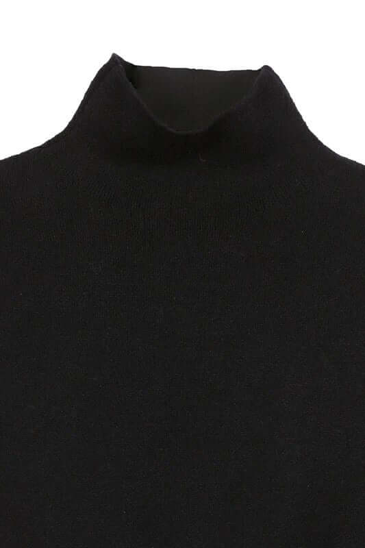 Mock Neck Lace-up Open Back Long Sleeve Top - Chic & Trendy, Tops, $ 47.95, A Moment Of Now™