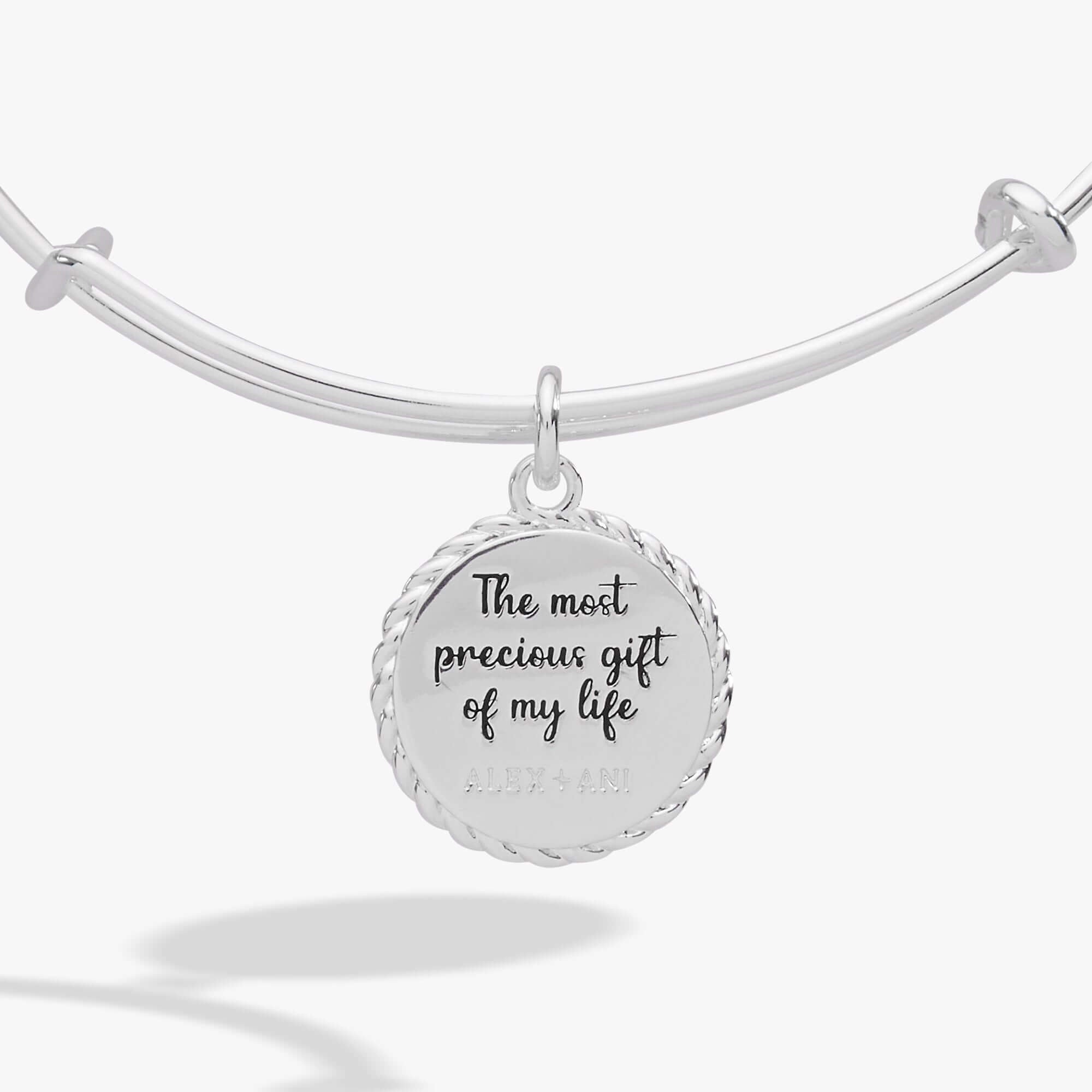 Daughter 'The Most Precious Gift Of My Life' Charm Bangle, Bracelets, $ 24.00, A Moment Of Now™