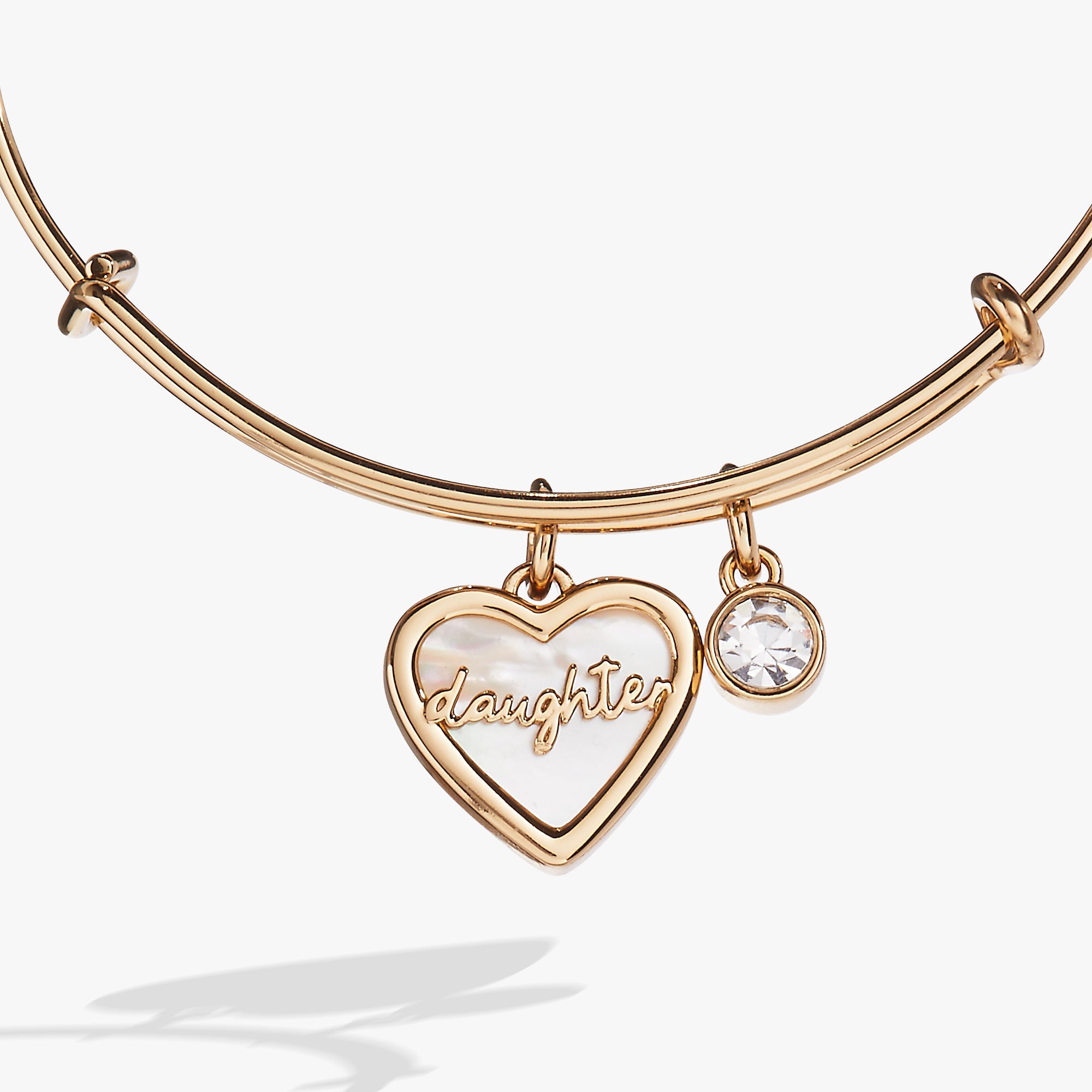 Daughter Mother of Pearl Bangle, Bracelets, $ 34.00, A Moment Of Now™