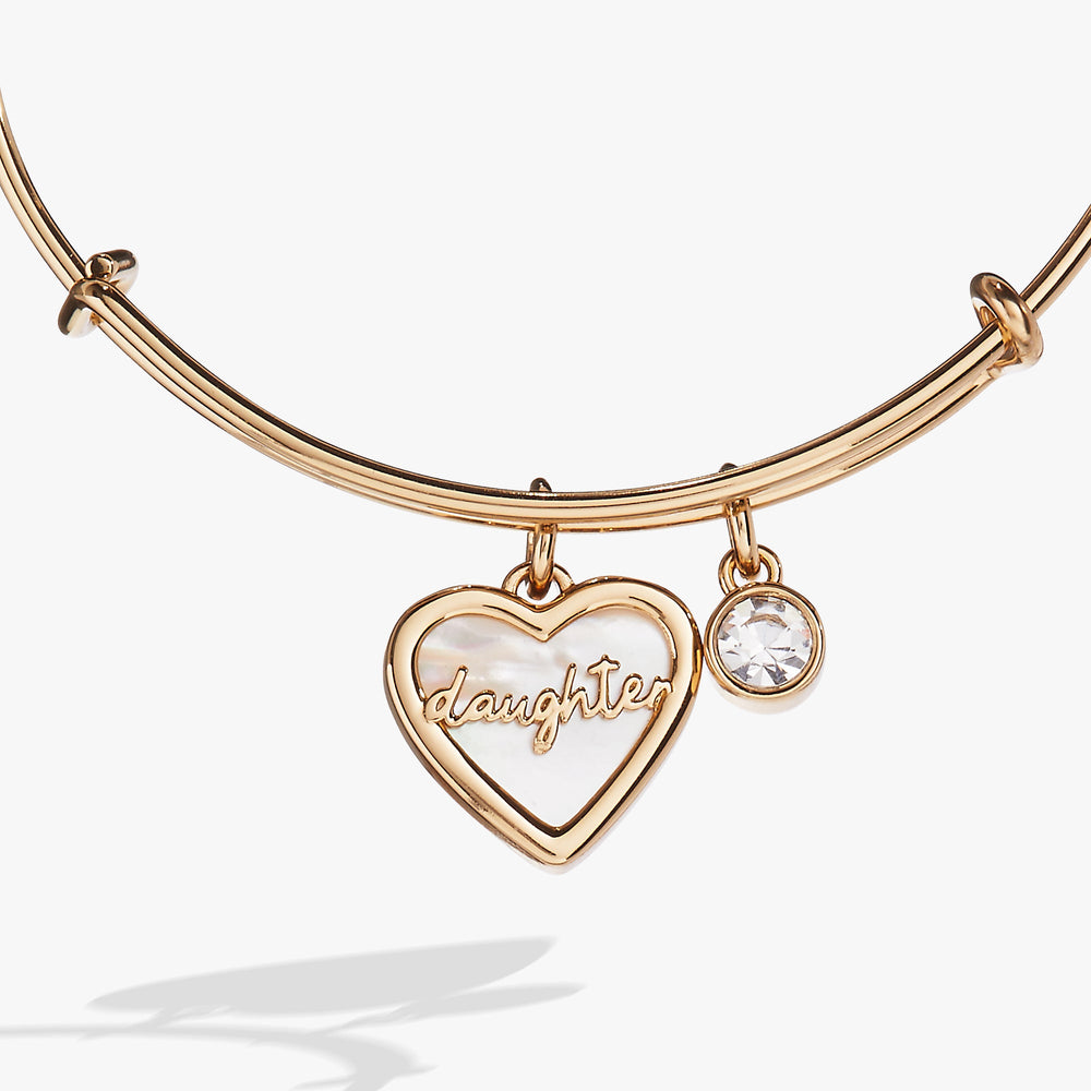 Daughter Mother of Pearl Bangle, Bracelets, $ 34.00, A Moment Of Now™
