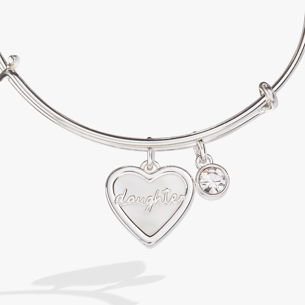 Daughter Mother of Pearl Bangle, Bracelets, $ 34.00, A Moment Of Now™