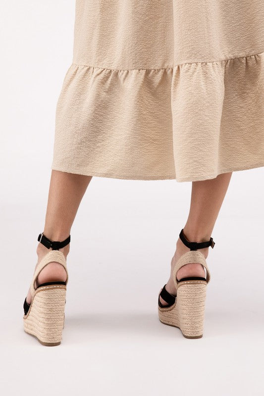 Shop Basset-S Espadrille Criss Cross Wedge Sandals | Women's Footwear , Sandals, USA Boutique