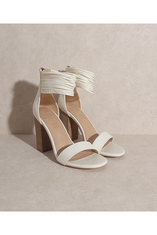 Shop Blair Women's White Ankle Strap High Heels | USA Boutique Shoes Online, Heels, USA Boutique