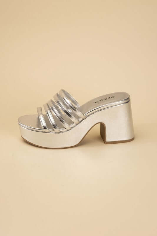 HOLME-S Platform Mule Slides, Fortune Dynamic, $ 45.00