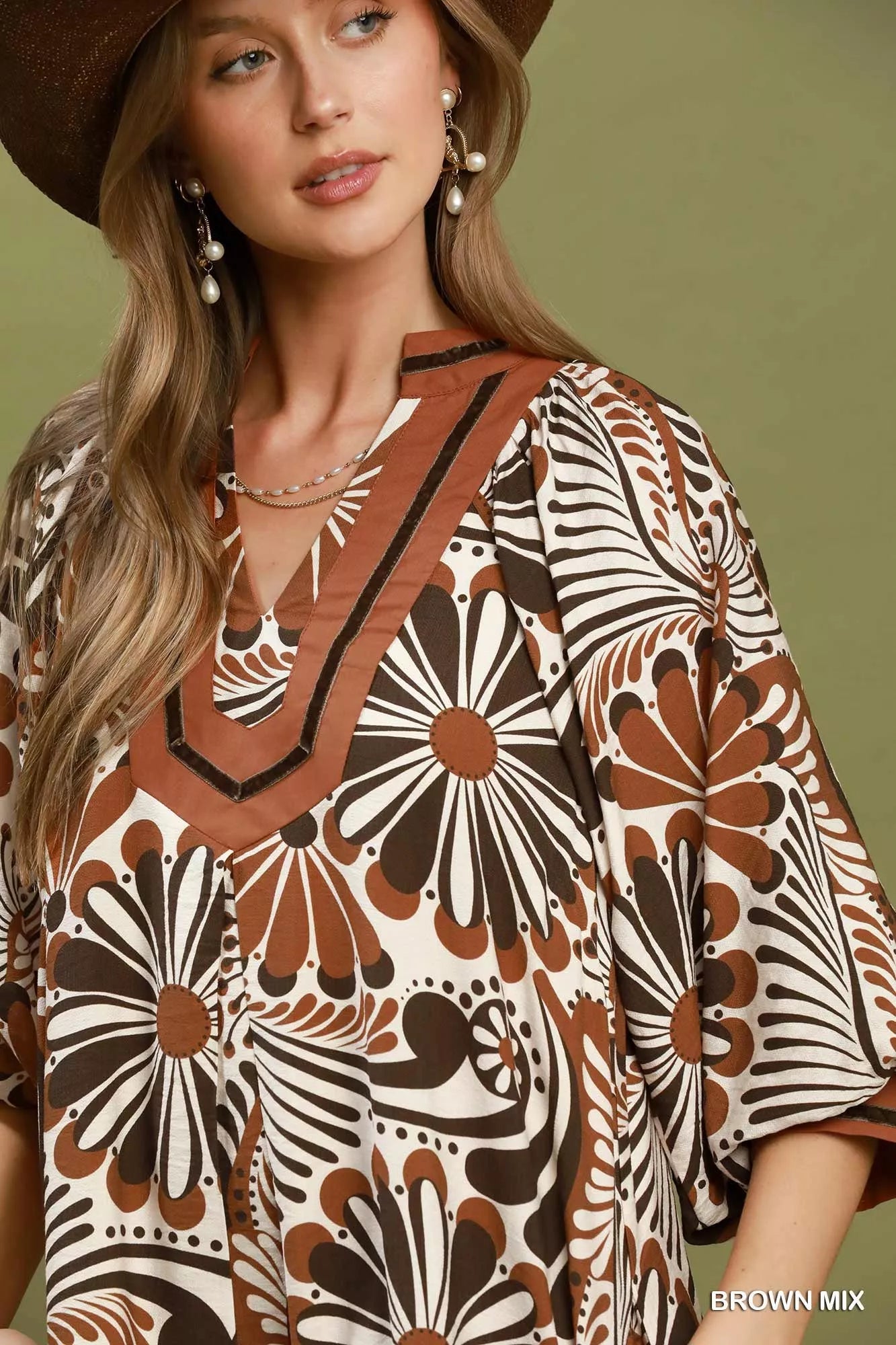 Abstract Print Midi Dress | Boutique In USA, Dresses, $ 69.00, A Moment Of Now™