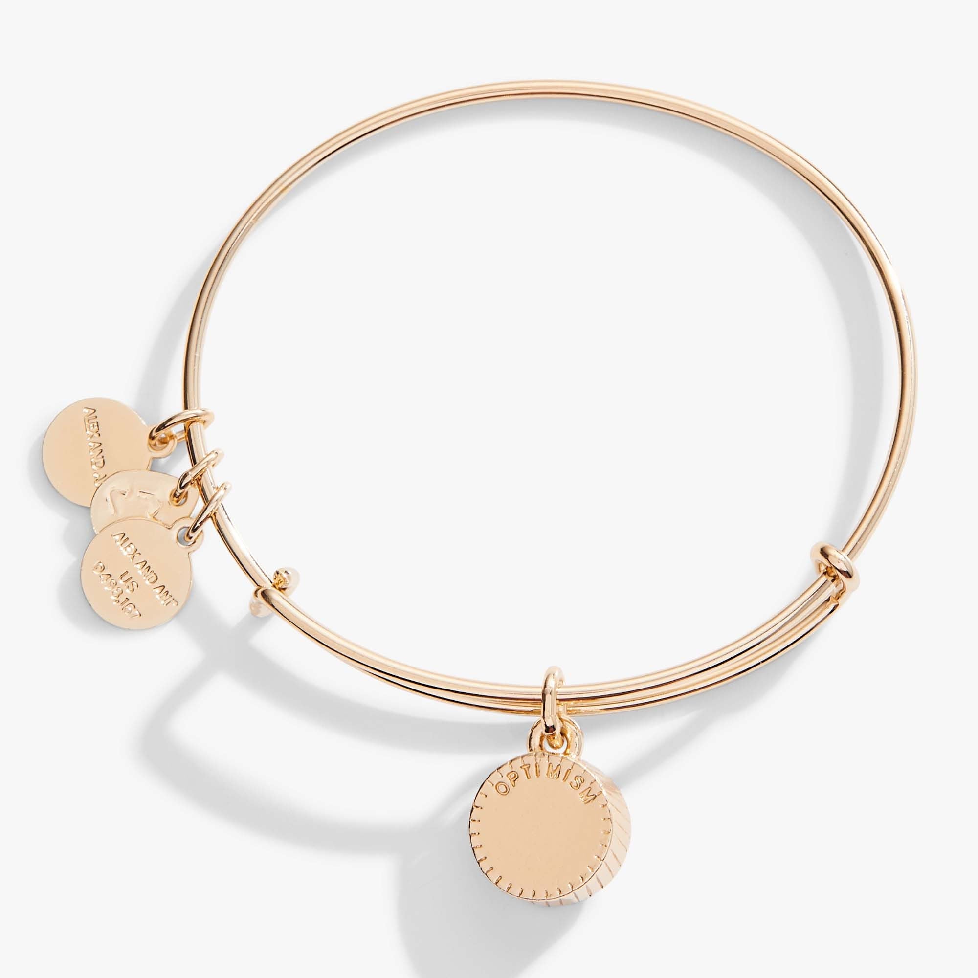 December Birthstone Charm Bangle, Blue Zircon, Bracelets, $ 28.00, A Moment Of Now™