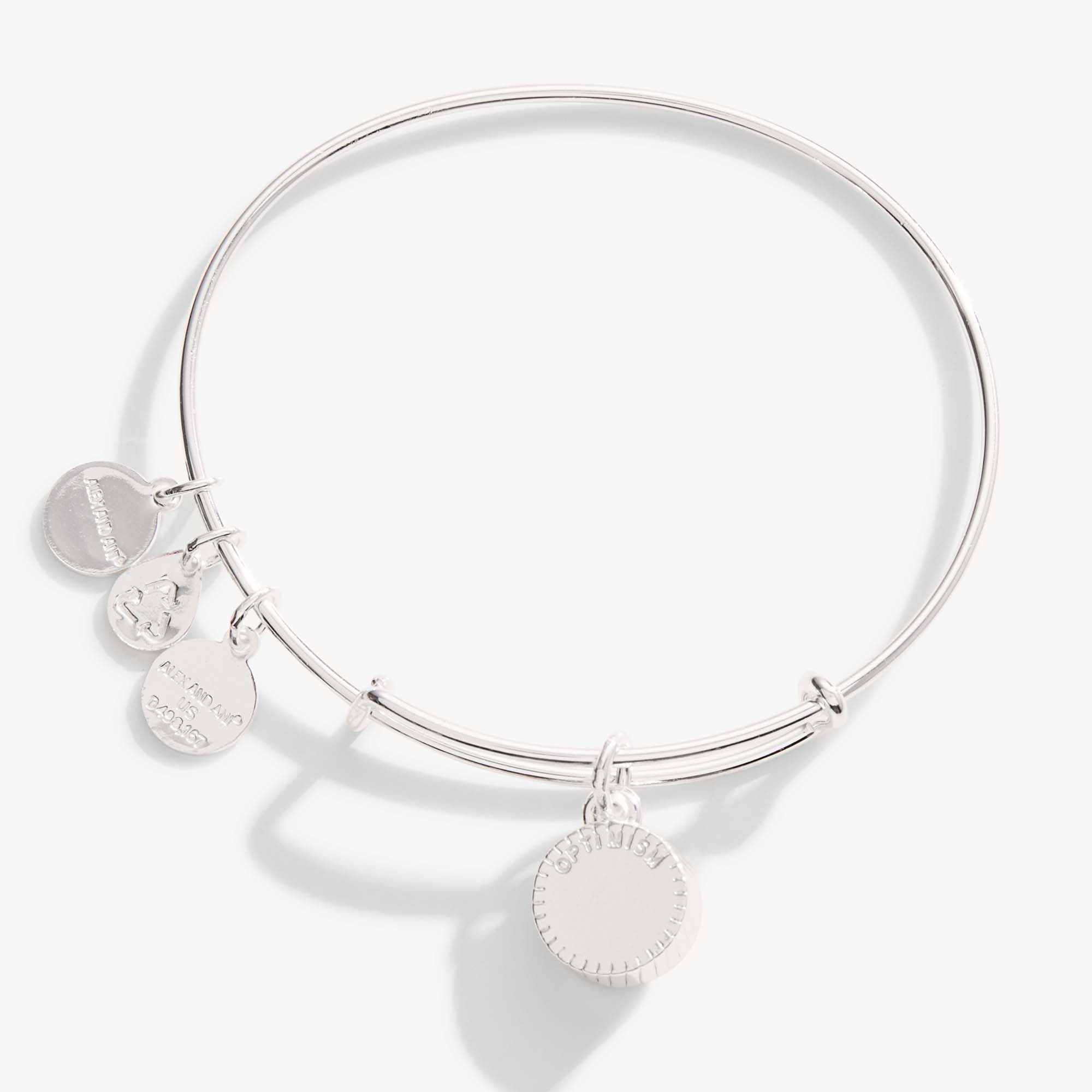 December Birthstone Charm Bangle, Blue Zircon, Bracelets, $ 28.00, A Moment Of Now™