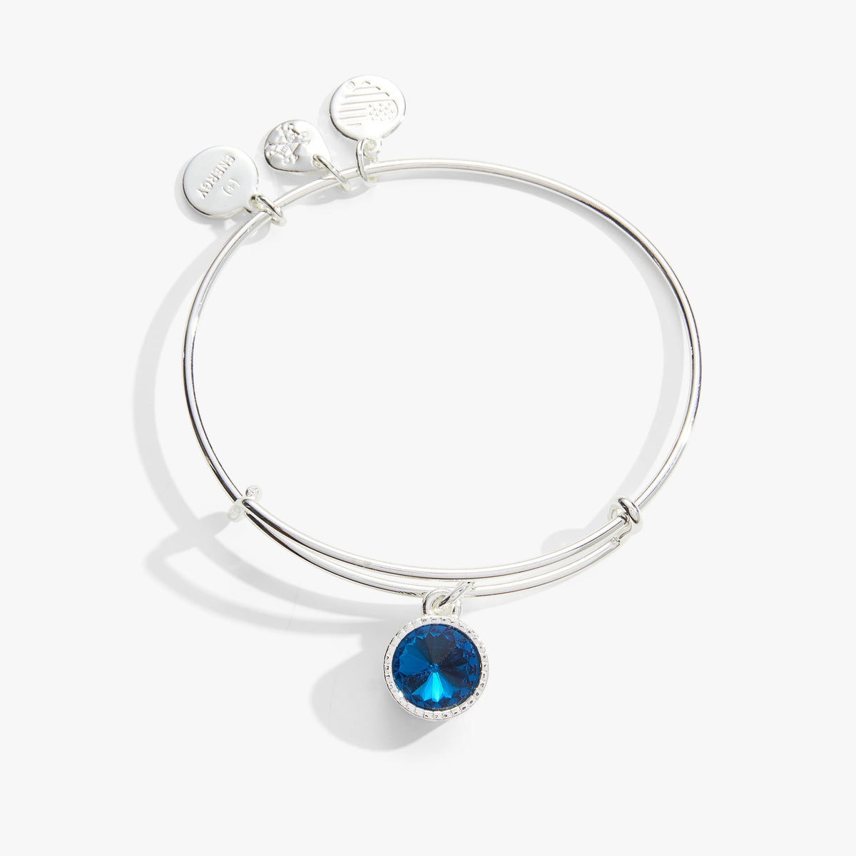 December Birthstone Charm Bangle, Blue Zircon, Bracelets, $ 28.00, A Moment Of Now™
