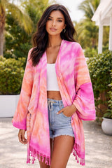 Unisex Waffle Cotton Robe Orange/Pink | Bath & Beach, Robes, $ 80.00, A Moment Of Now™