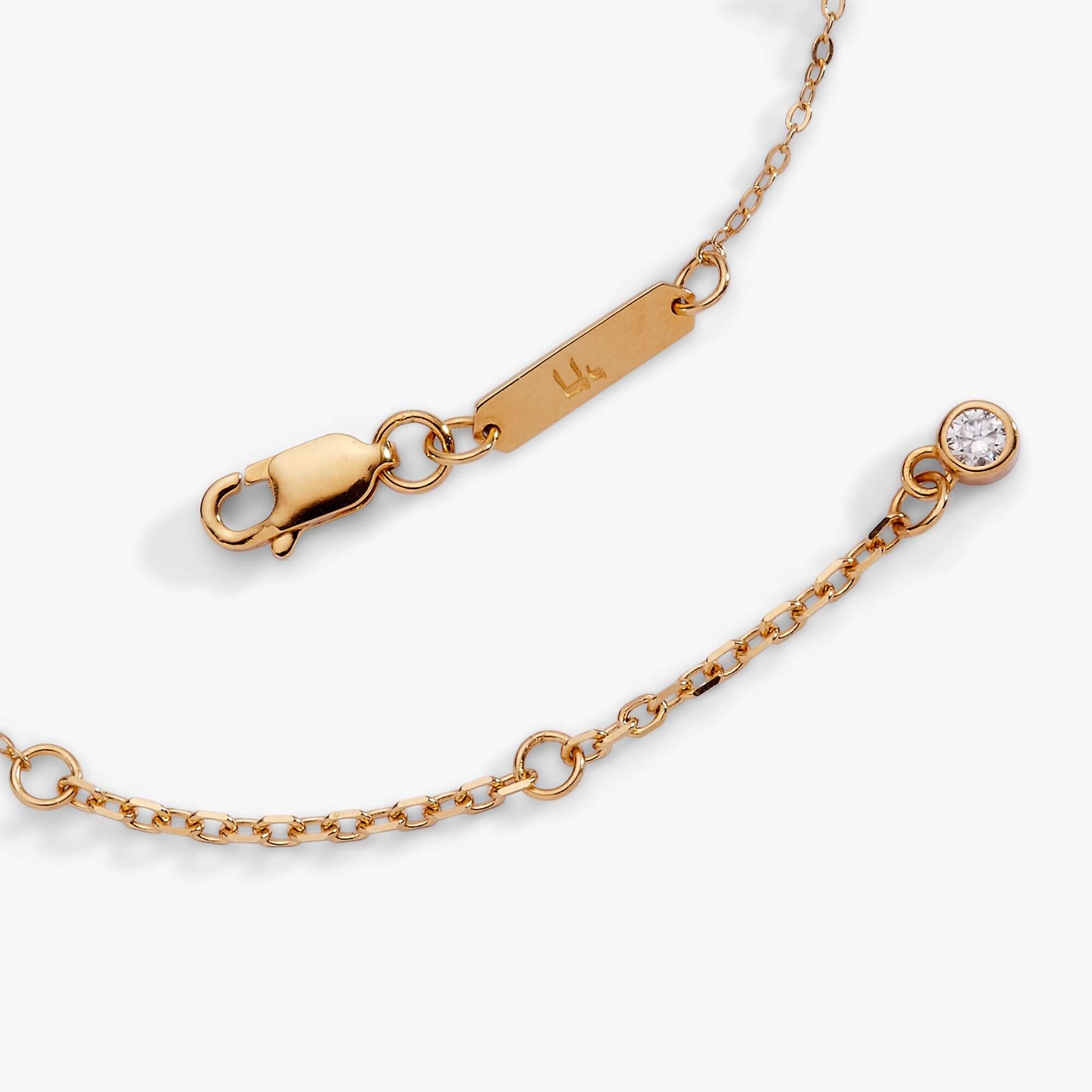 Star of David Delicate Pave Beaded Chain Bracelet, Bracelets, $ 68.00, A Moment Of Now™