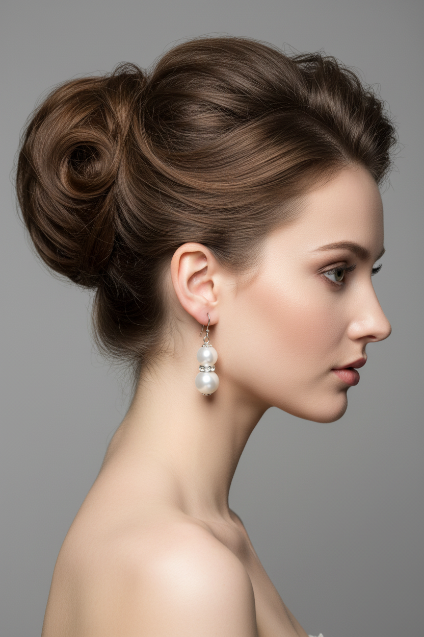 Double Pearl Drop Dangle Earrings | Rhinestone & Glass Pearl, Earrings, $ 17.99, A Moment Of Now™