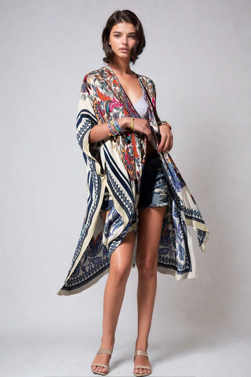 Mandala Bloom Kimono | Boutique In USA, Clothing, $ 55.00, A Moment Of Now™