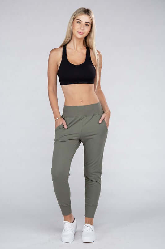 Shop Women's Comfy Stretch Lounge Sweatpants Joggers | Boutique Clothing, Sweatpants, USA Boutique