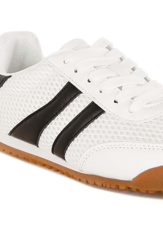 Blaster Casual Striped Lace-Up Sneakers - Stylish Comfort, sneakers, $ 90.00, A Moment Of Now™