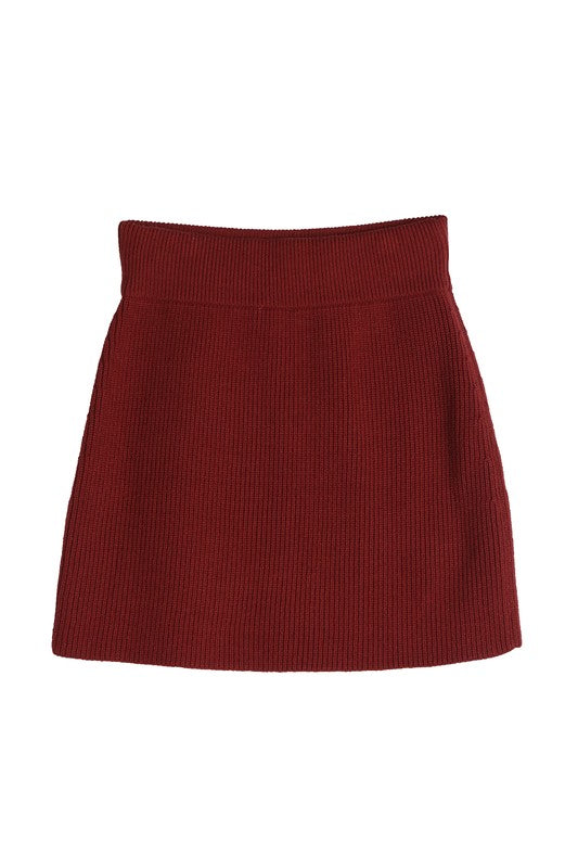 Shop Ribbed Knit Crop Top and Skirt Set | Shop Fall Fashion Clothing Online, Clothing Set, USA Boutique